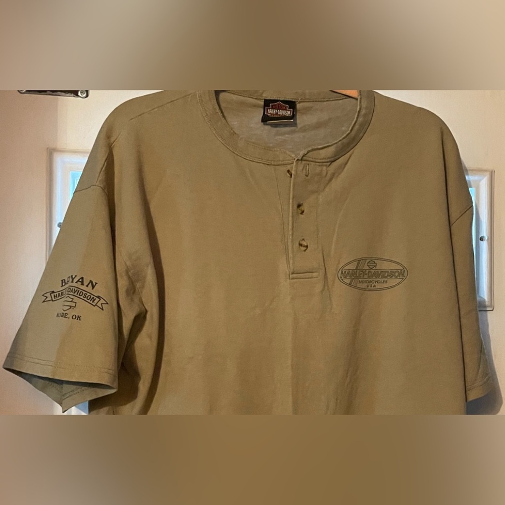 Harley Davidson Henley Shirt from Bryan Harley Davidson, Moore OK